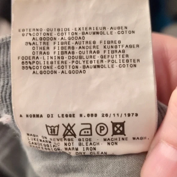 D & G Dolce Gabanna Vintage Corduroy Pants Size 44 IT - Picture 7 of 11